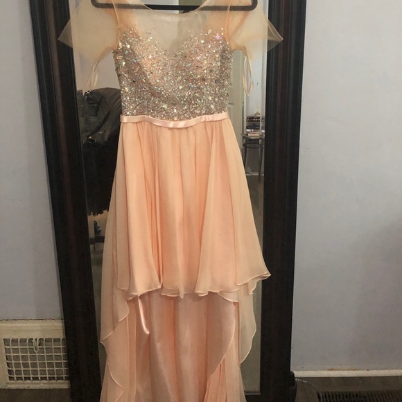 Cinderella Dresses & Skirts - Cinderella high low light peach gown Cinderella Dresses & Skirts - Cinderella high low light peach gown